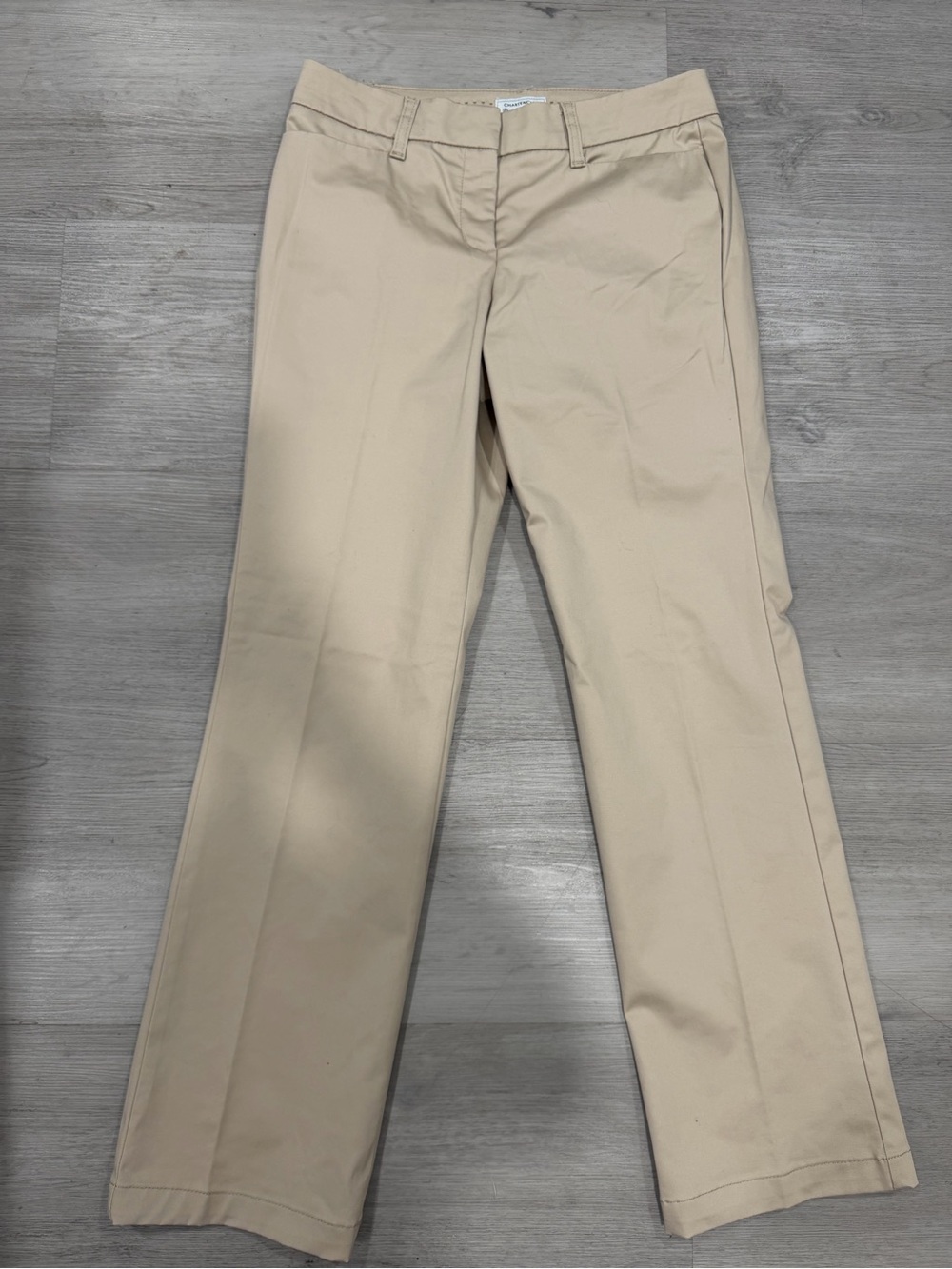 Charter Club Petite Tan Straight-Leg Pants
